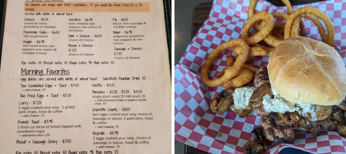 Cruis-In Cafe Menu