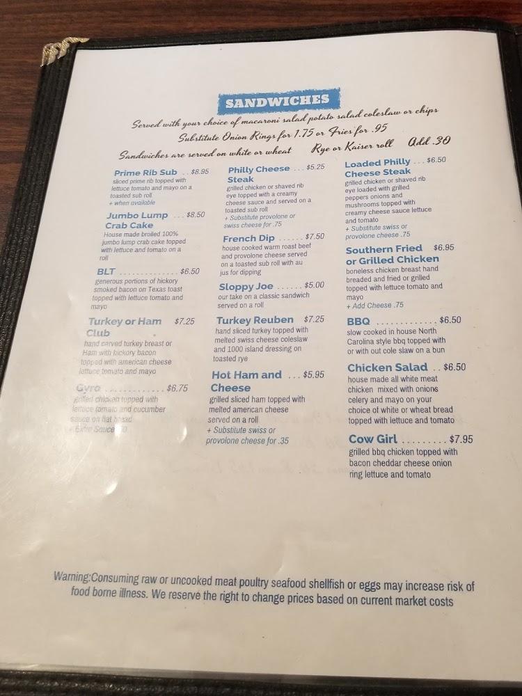 Cruis-In Cafe Menu image 2